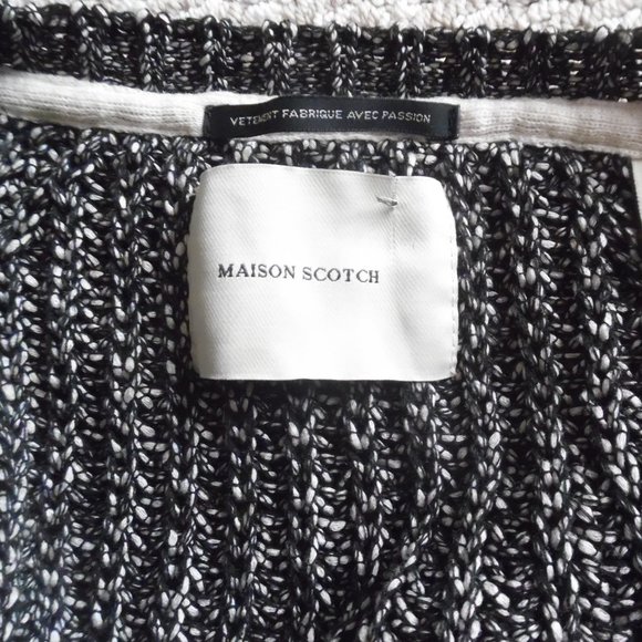 Maison Scotch Scotch & Soda Chunky Black Anchor Buttons Knit Nautical Sweater - Picture 12 of 12